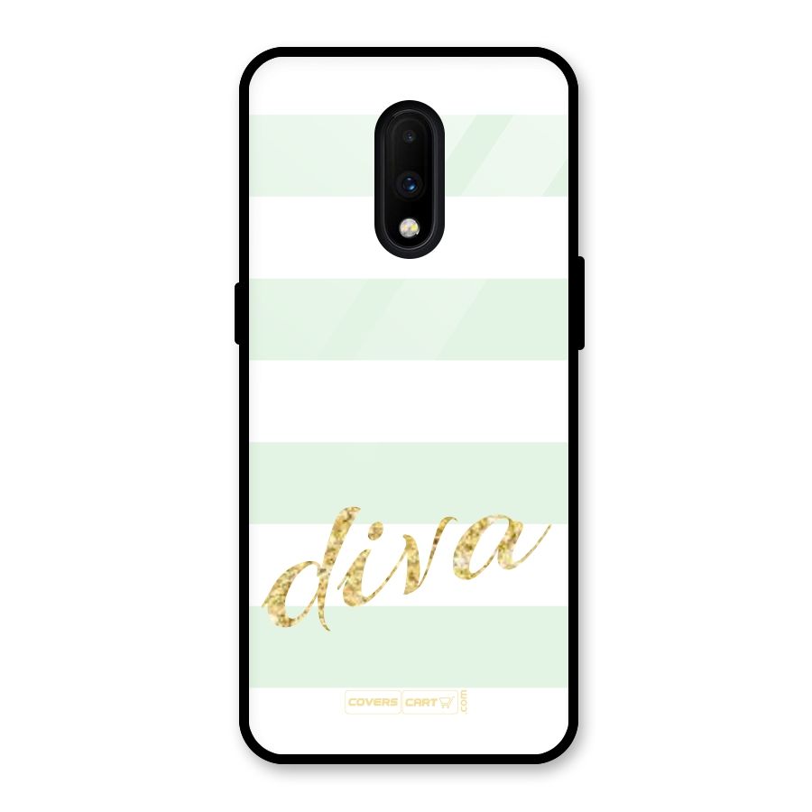 Diva Glass Back Case for OnePlus 7