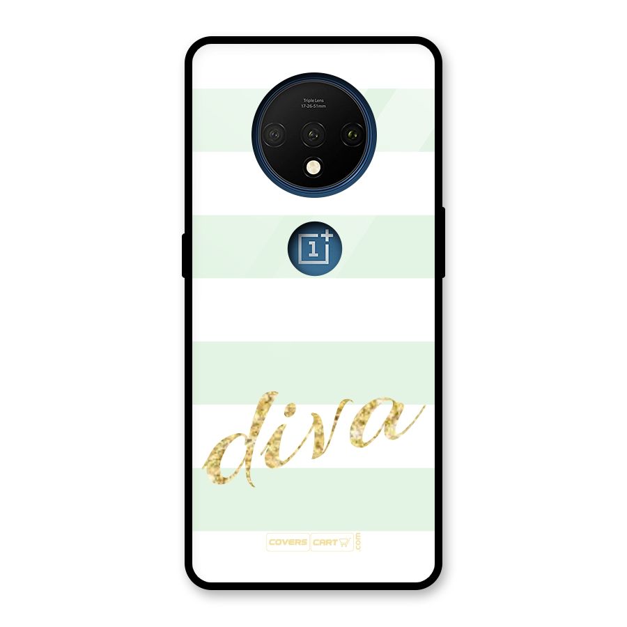 Diva Glass Back Case for OnePlus 7T
