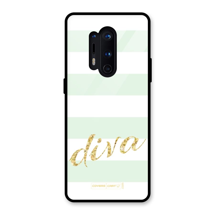 Diva Glass Back Case for OnePlus 8 Pro