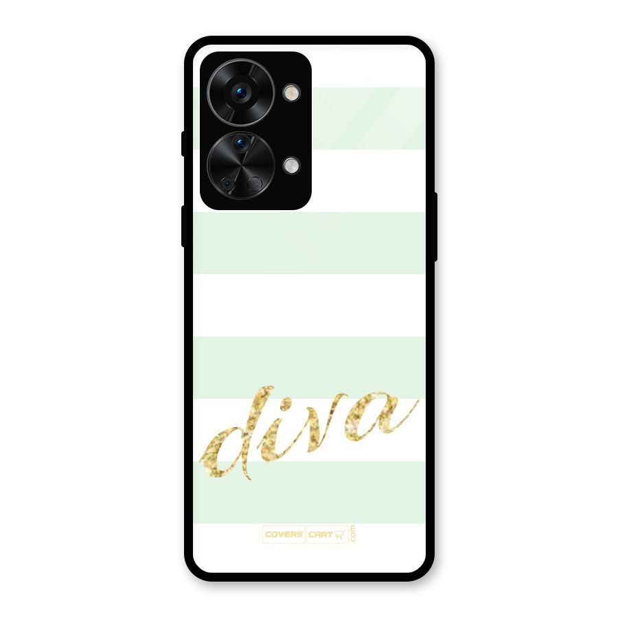 Diva Glass Back Case for OnePlus Nord 2T