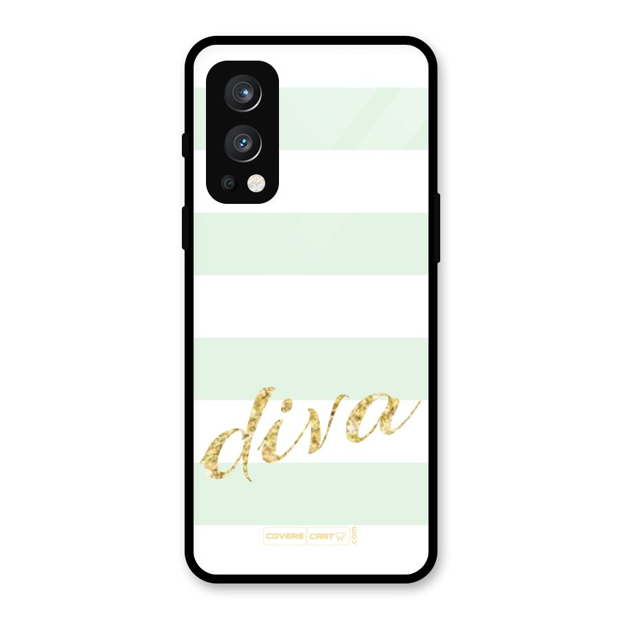 Diva Glass Back Case for OnePlus Nord 2 5G