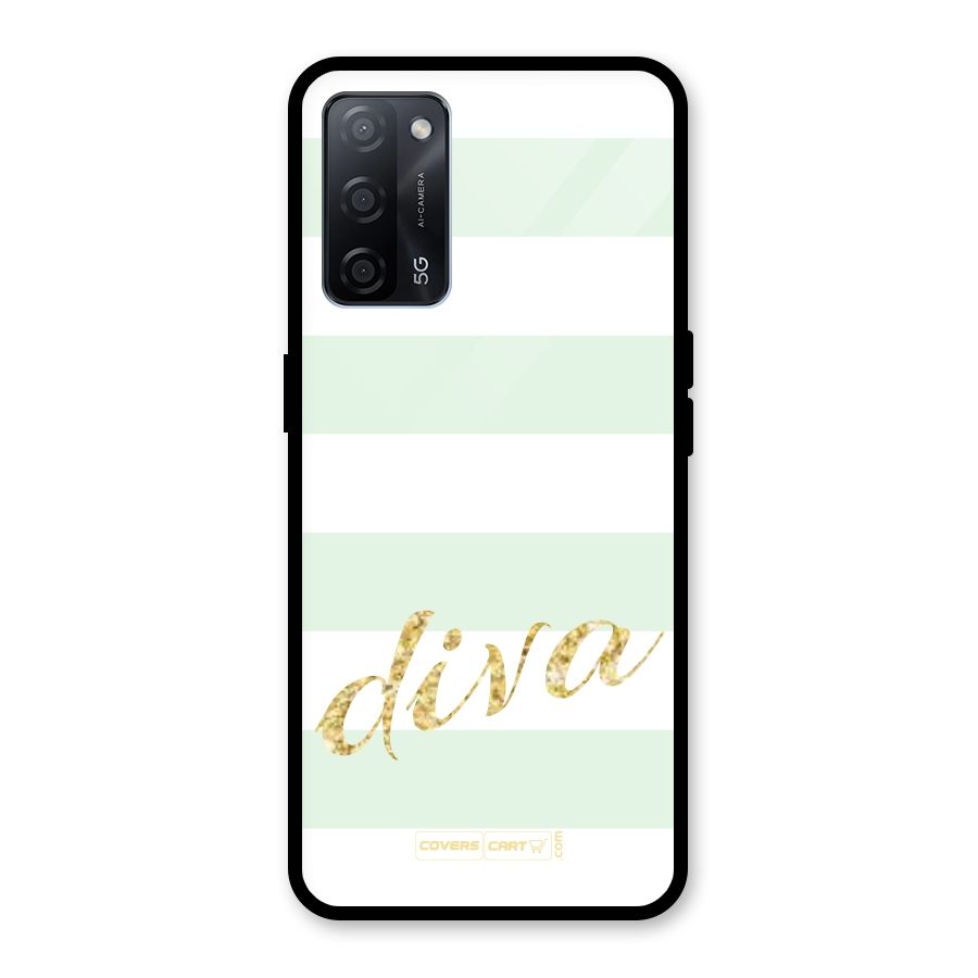 Diva Glass Back Case for Oppo A53s 5G