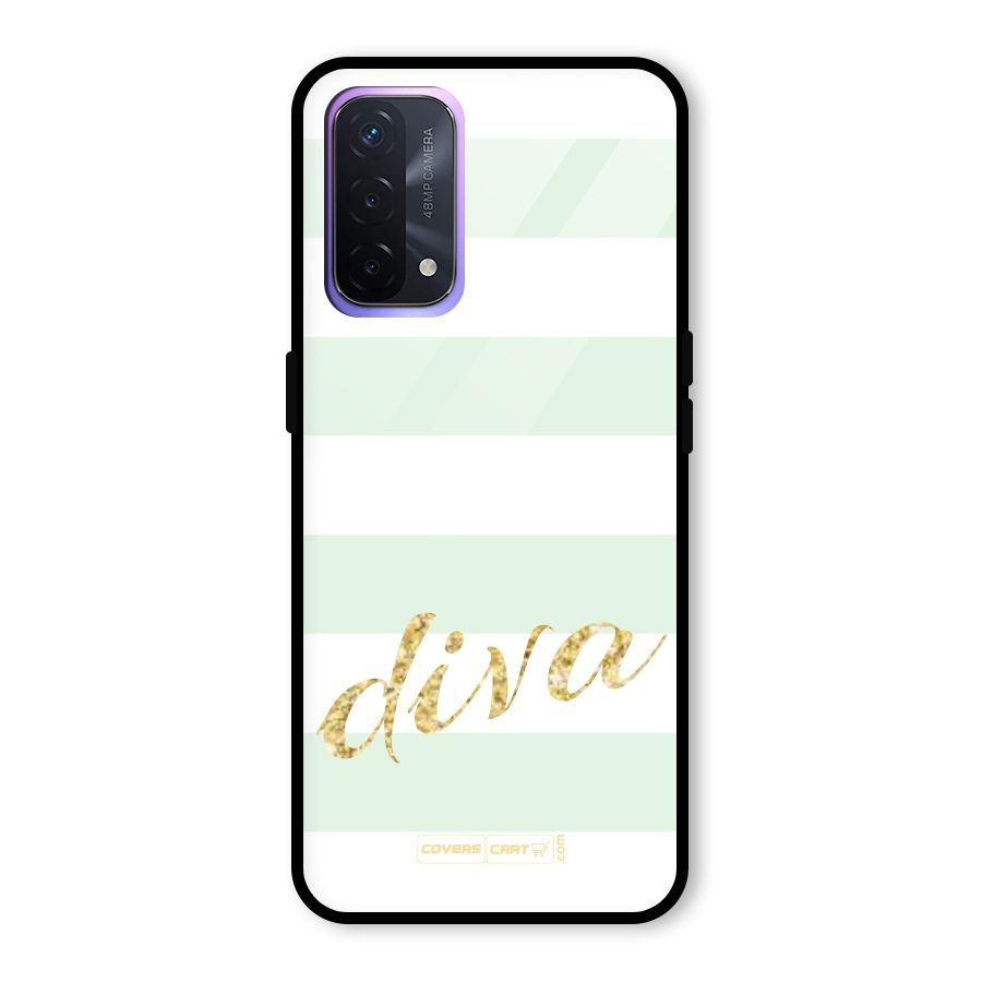 Diva Glass Back Case for Oppo A74 5G