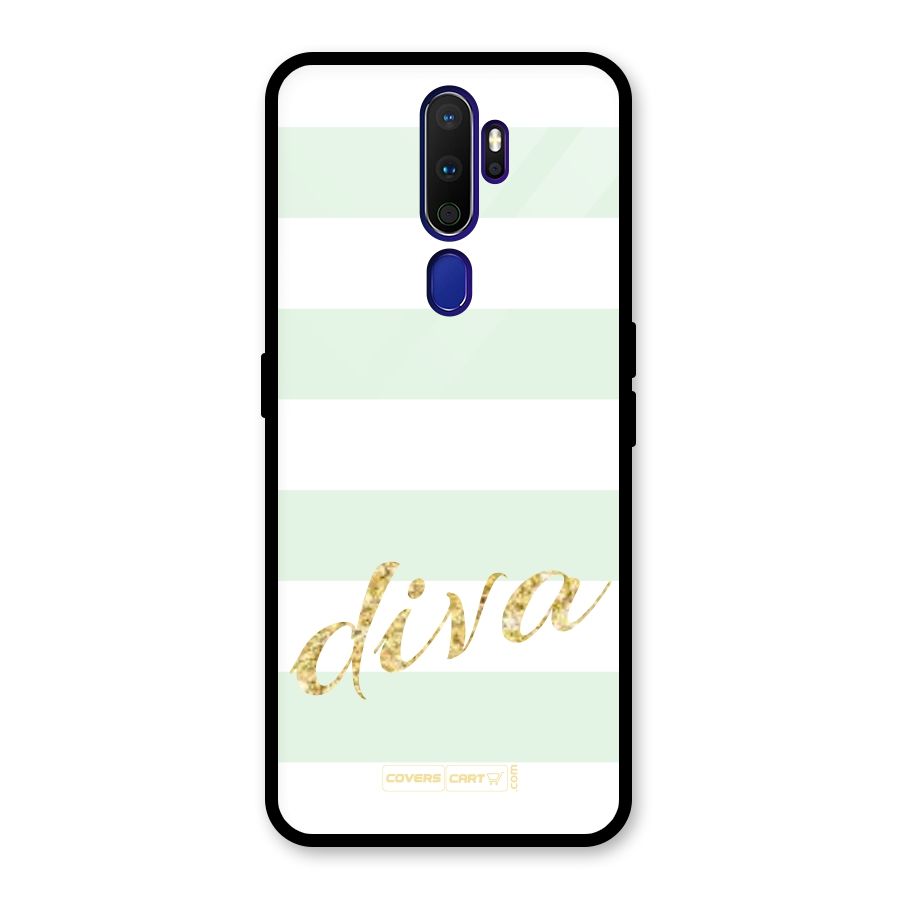 Diva Glass Back Case for Oppo A9 (2020)
