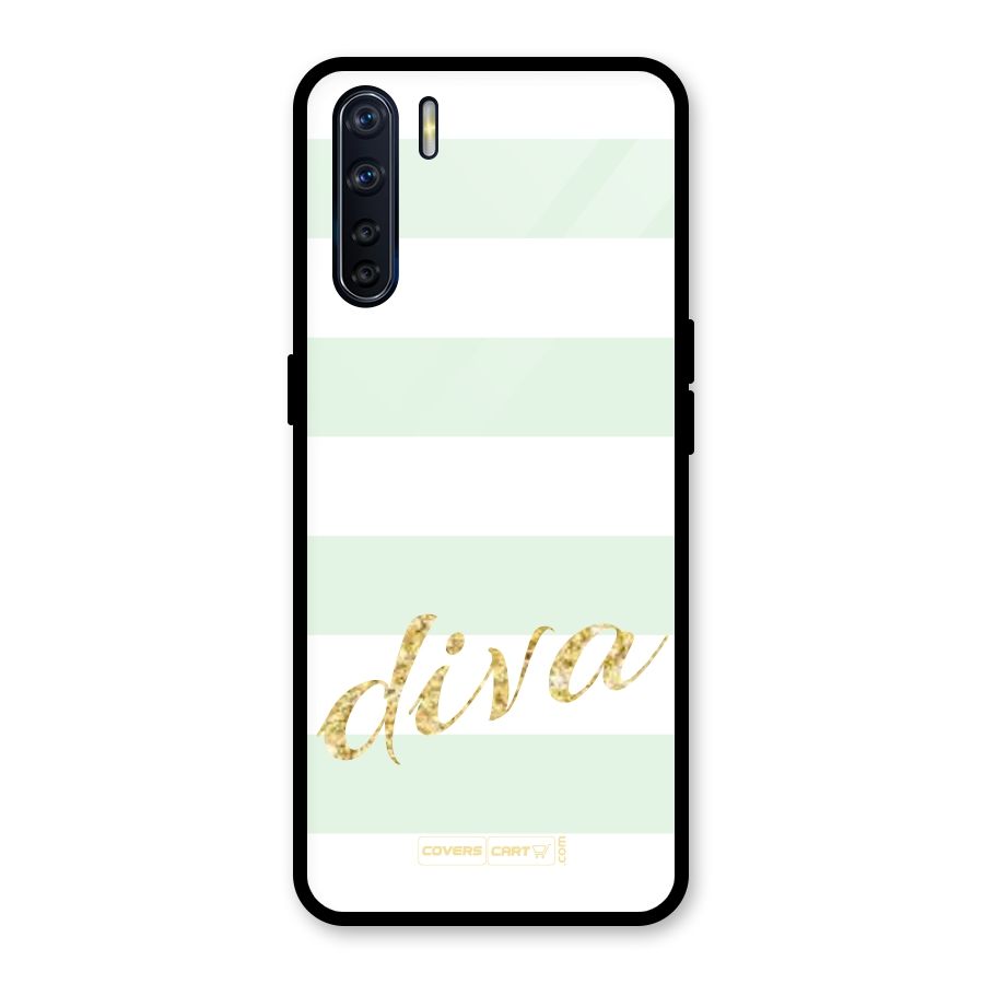 Diva Glass Back Case for Oppo F15
