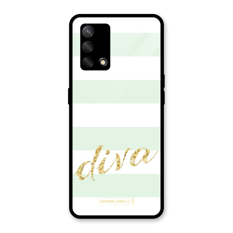 Diva Glass Back Case for Oppo F19