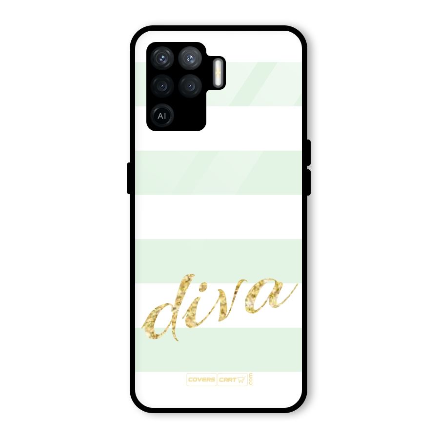 Diva Glass Back Case for Oppo F19 Pro