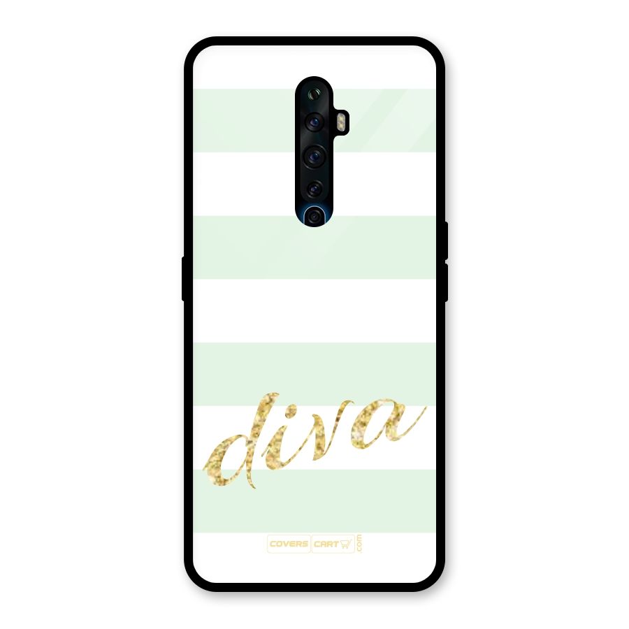 Diva Glass Back Case for Oppo Reno2 F