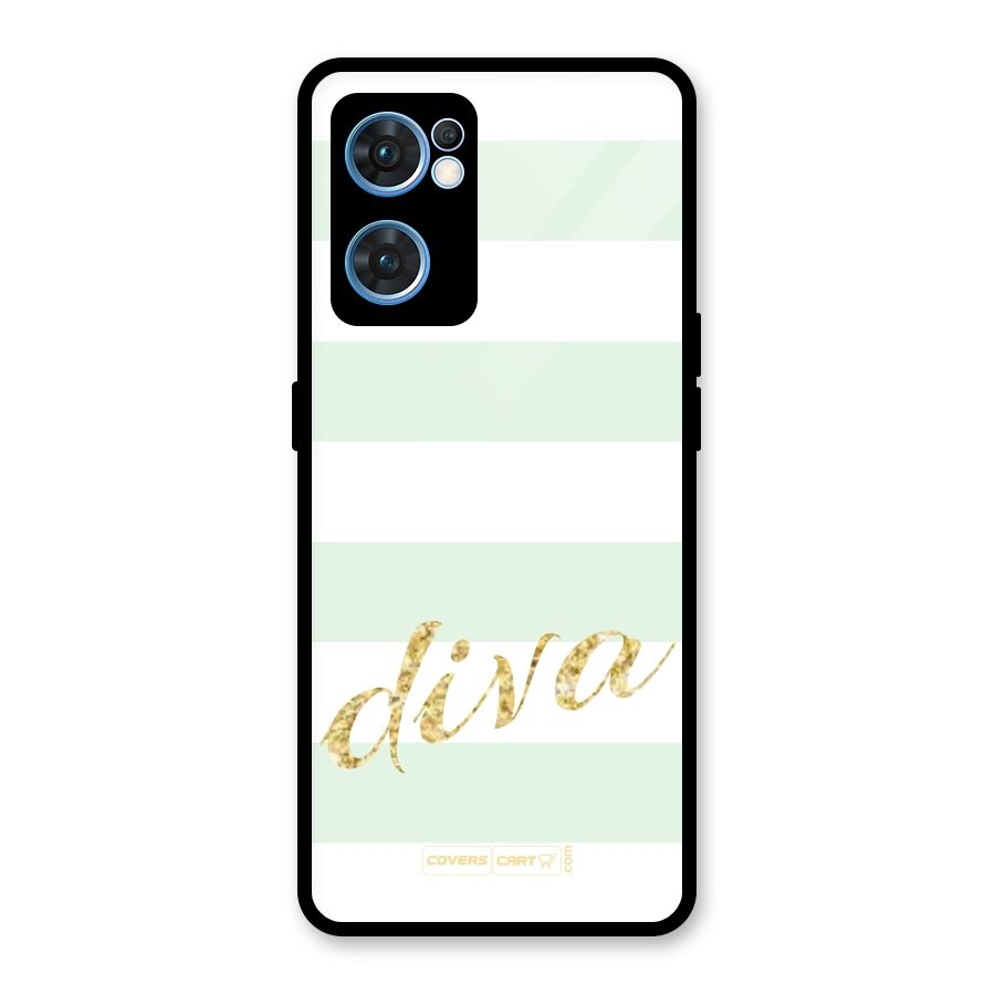 Diva Glass Back Case for Oppo Reno7 5G