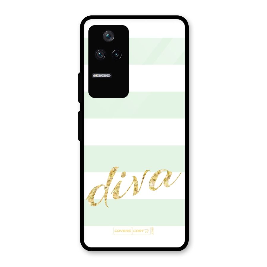 Diva Glass Back Case for Poco F4 5G