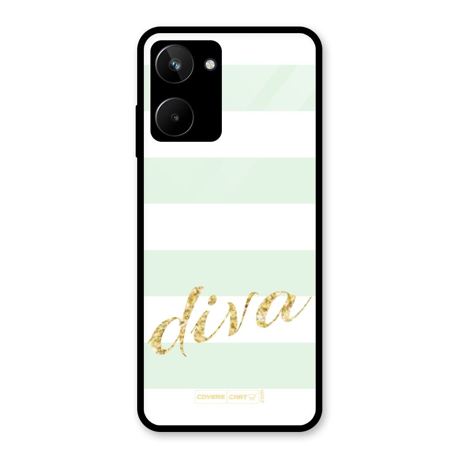 Diva Glass Back Case for Realme 10