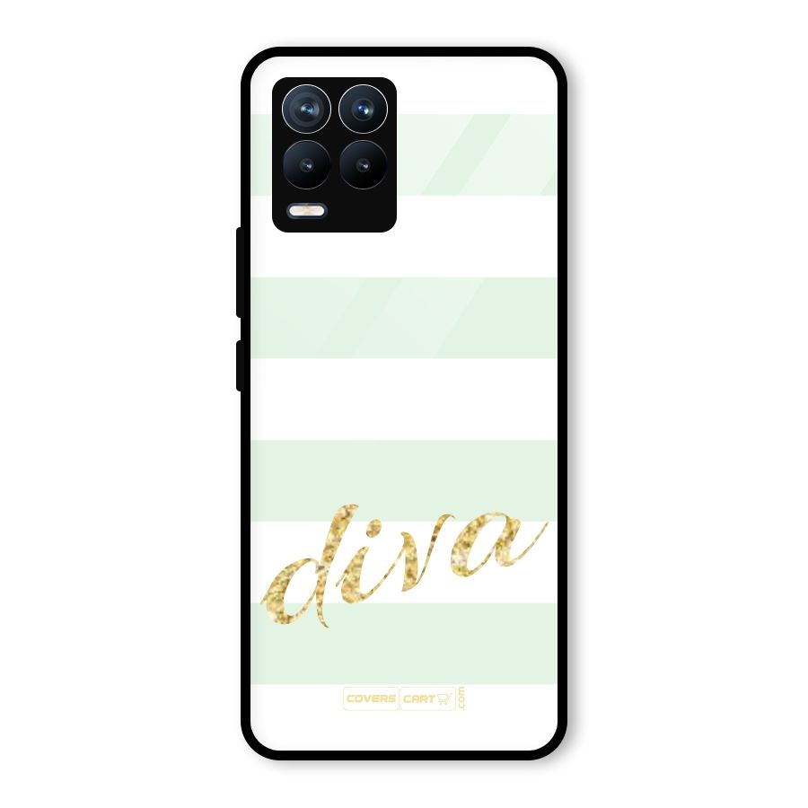 Diva Glass Back Case for Realme 8