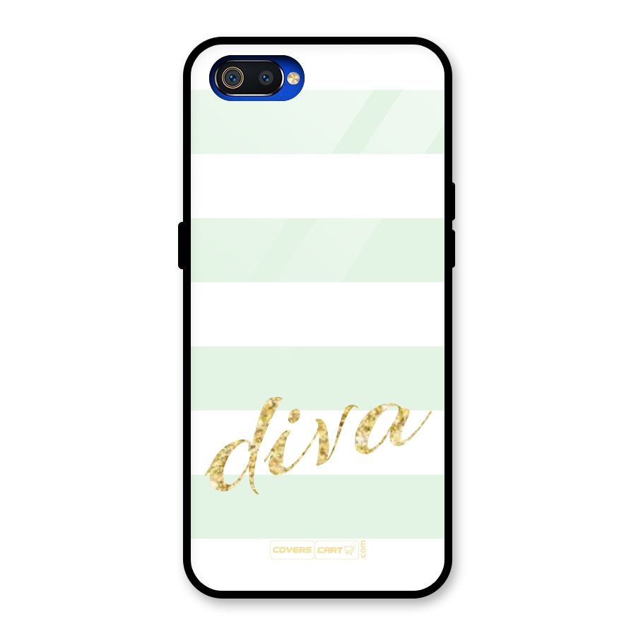 Diva Glass Back Case for Realme C2