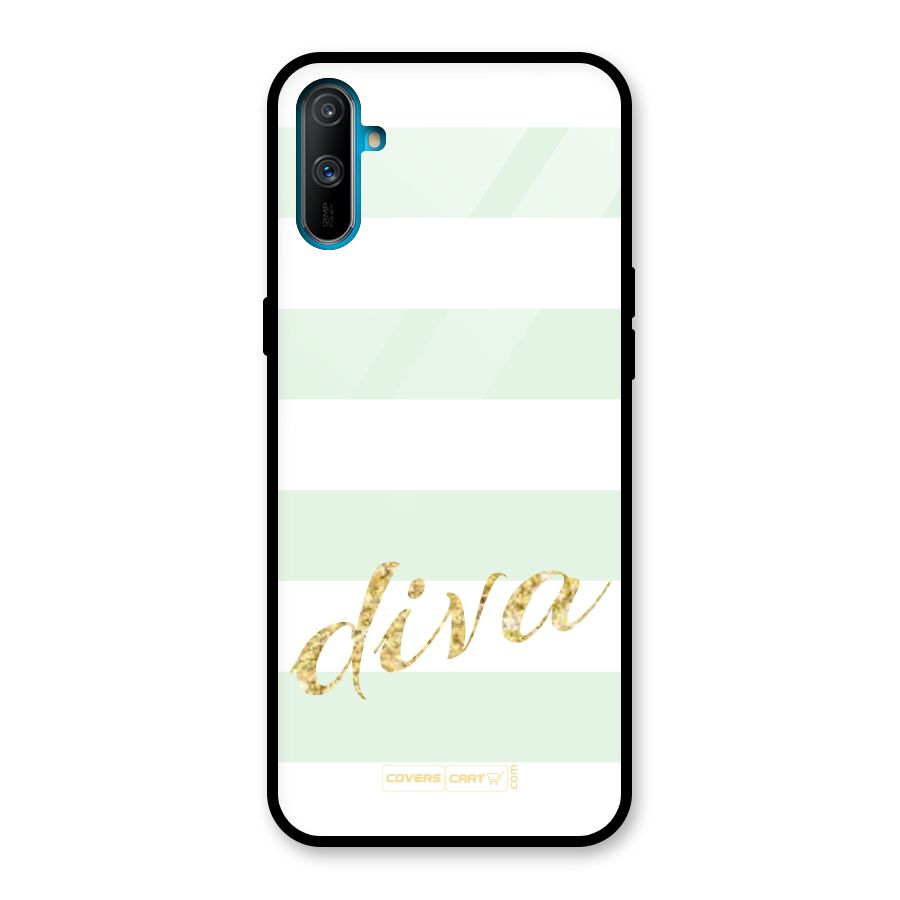 Diva Glass Back Case for Realme C3