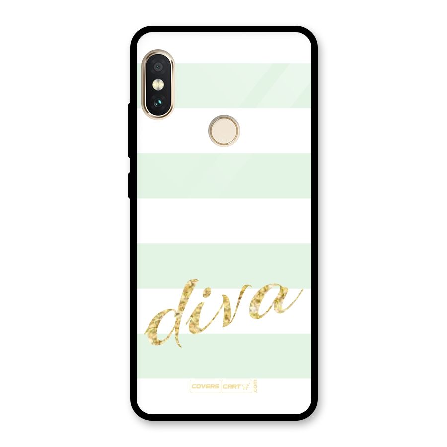 Diva Glass Back Case for Redmi Note 5 Pro