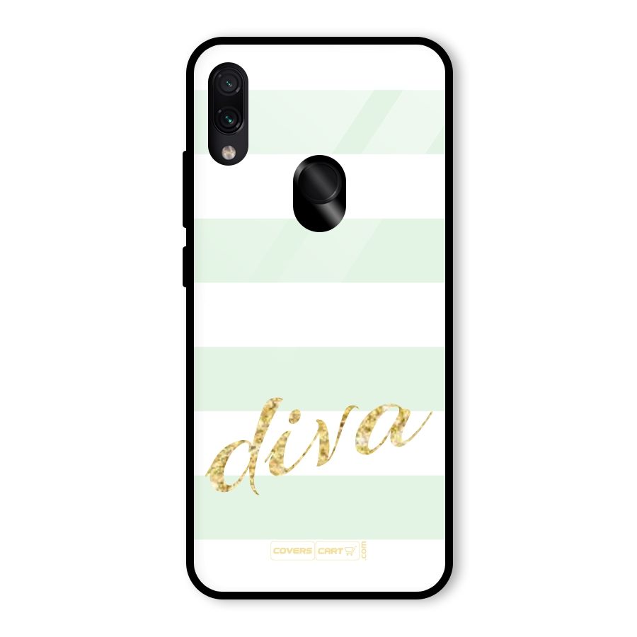 Diva Glass Back Case for Redmi Note 7 Pro