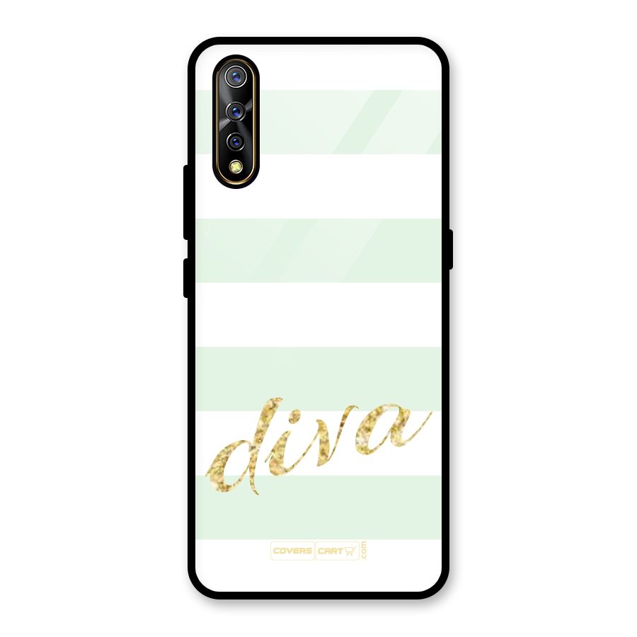 Diva Glass Back Case for Vivo S1