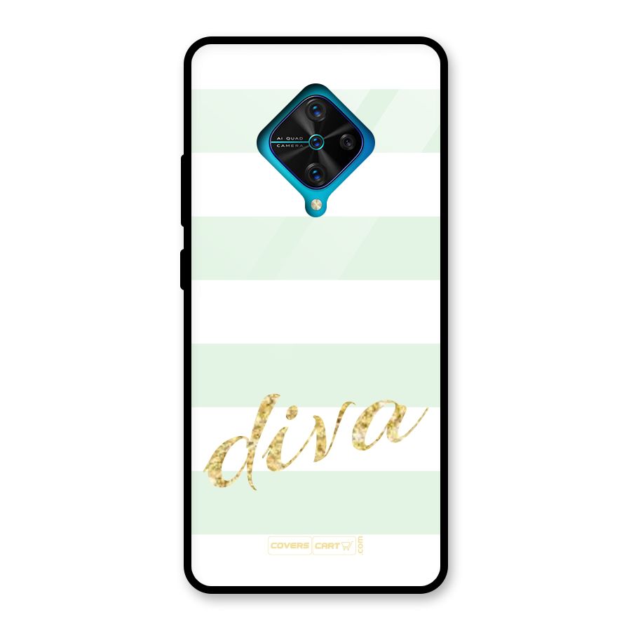 Diva Glass Back Case for Vivo S1 Pro