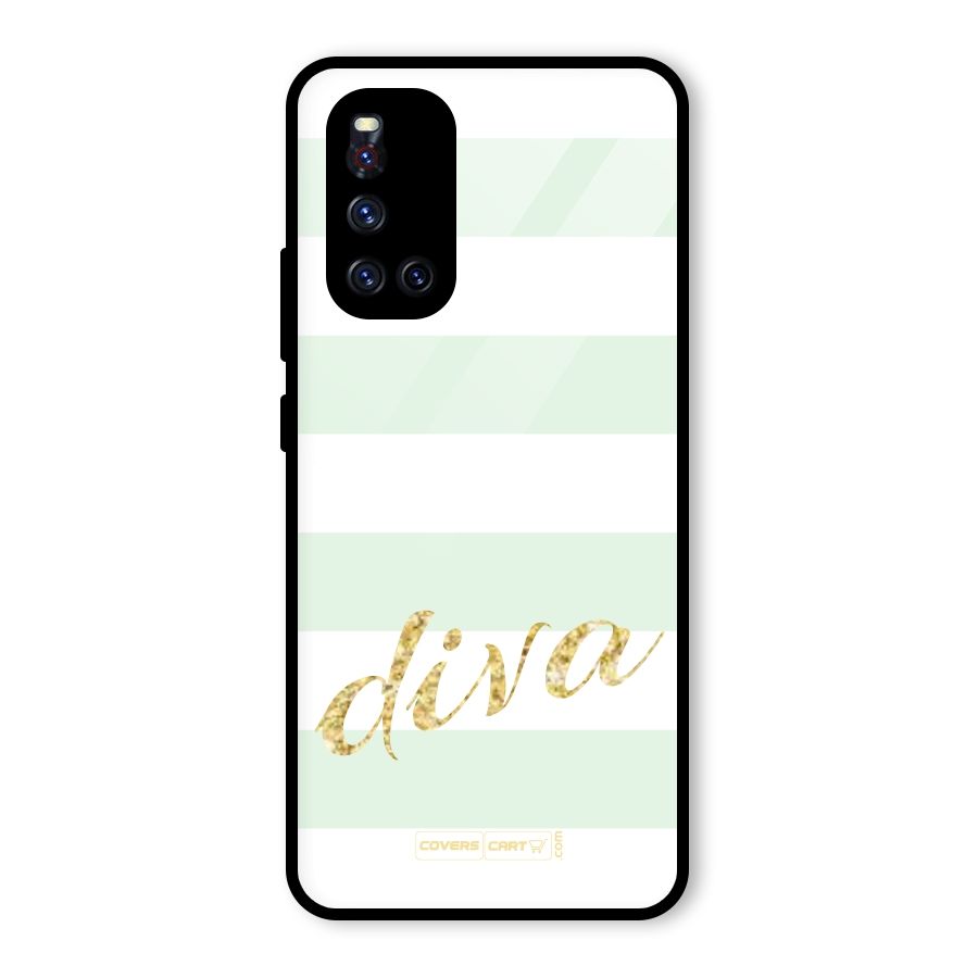 Diva Glass Back Case for Vivo V19