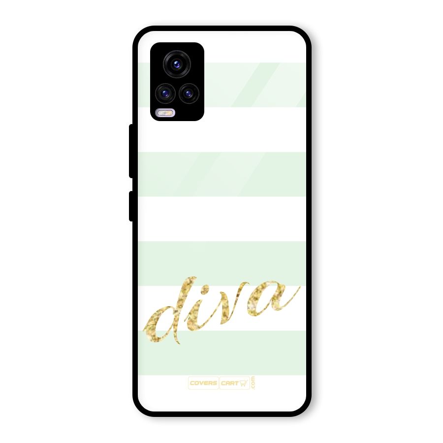 Diva Glass Back Case for Vivo V20