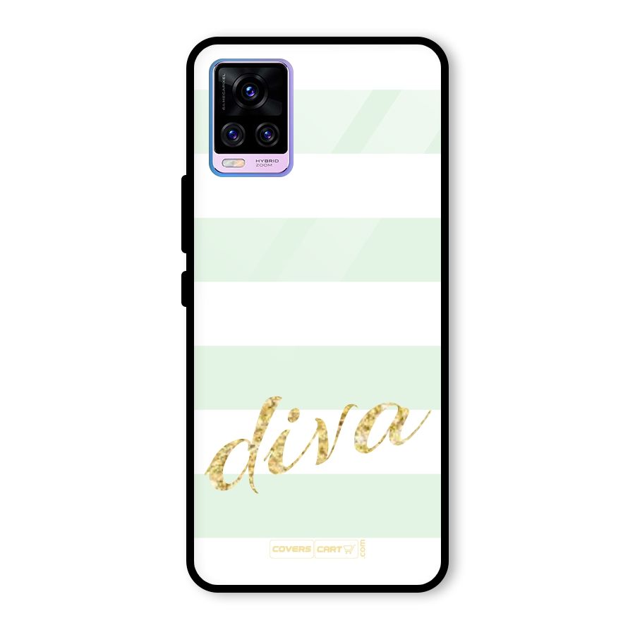 Diva Glass Back Case for Vivo V20 Pro