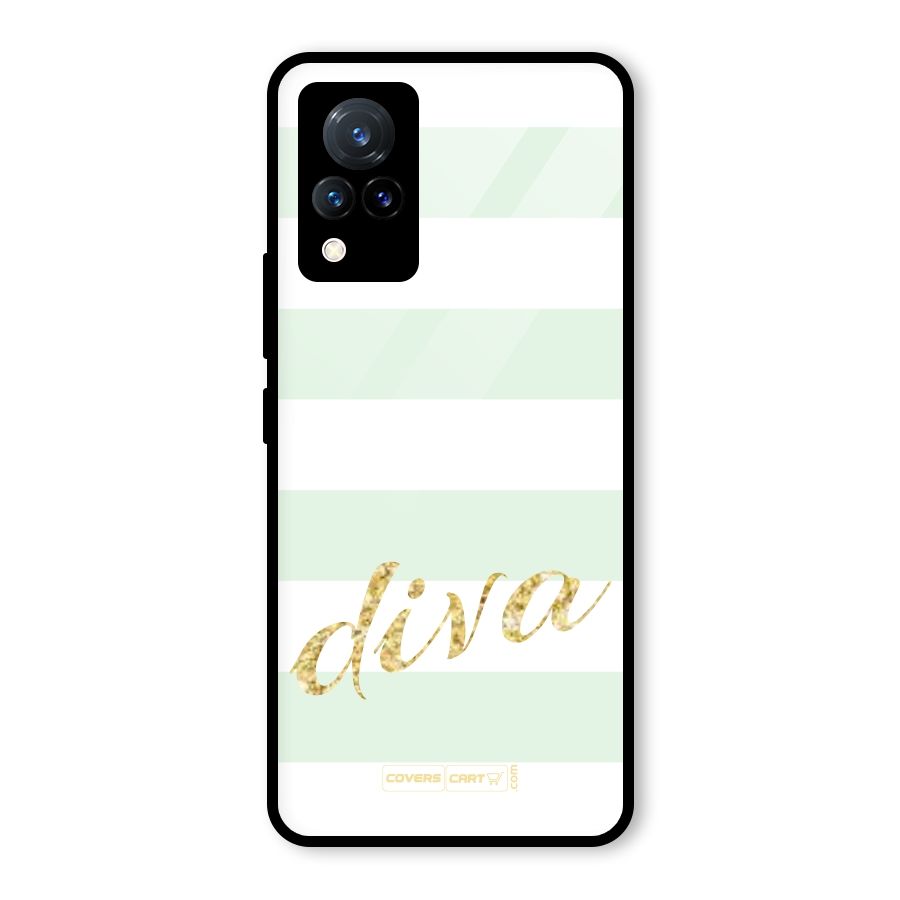 Diva Glass Back Case for Vivo V21 5G