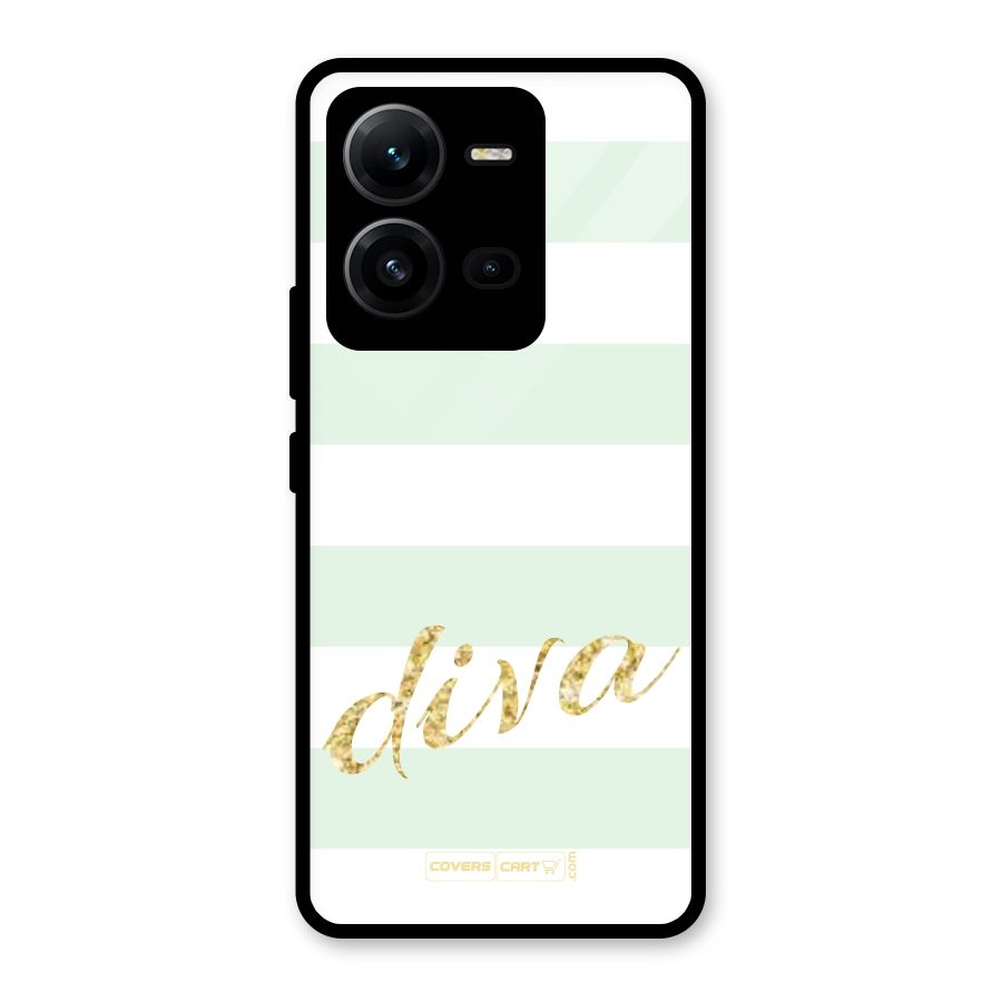Diva Glass Back Case for Vivo V25