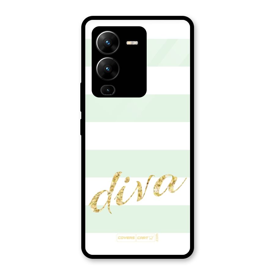 Diva Glass Back Case for Vivo V25 Pro