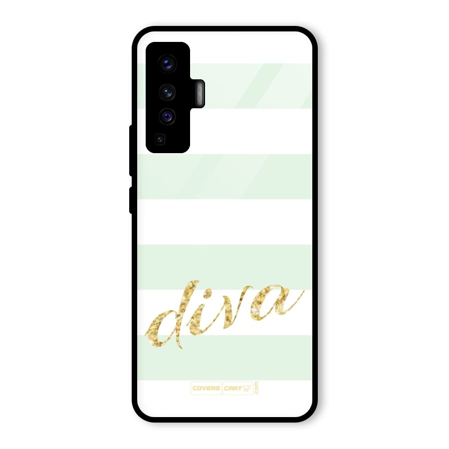 Diva Glass Back Case for Vivo X50