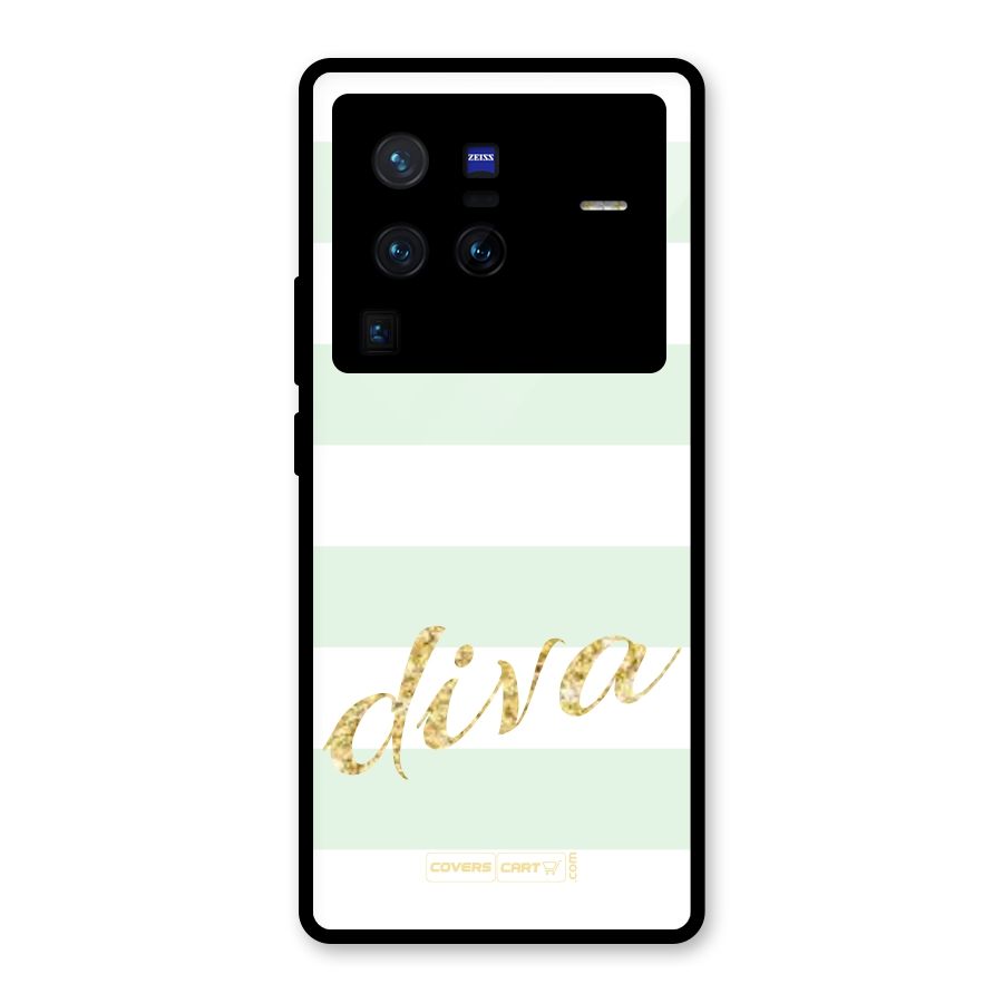 Diva Glass Back Case for Vivo X80 Pro