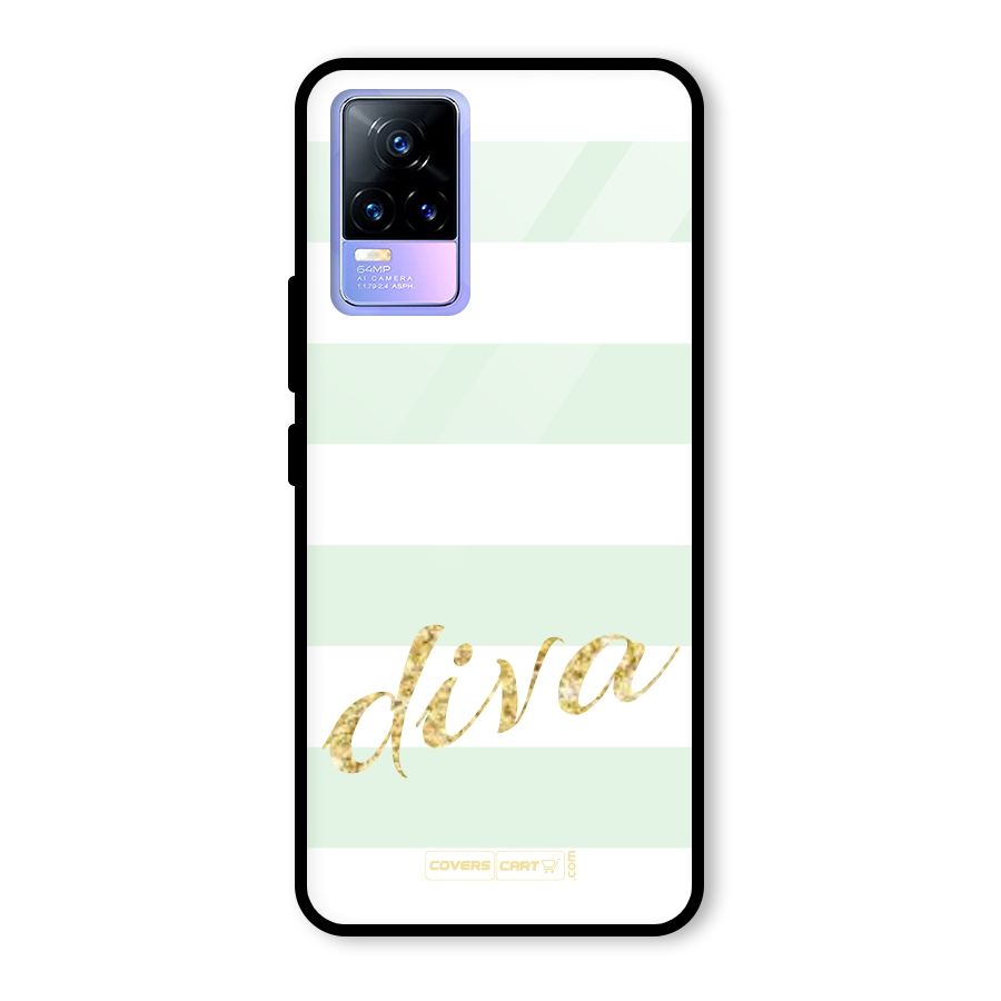 Diva Glass Back Case for Vivo Y73