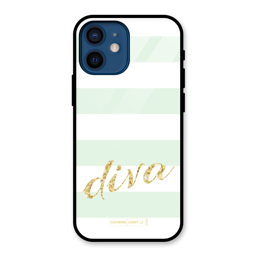 Diva Glass Back Case for iPhone 12 Mini