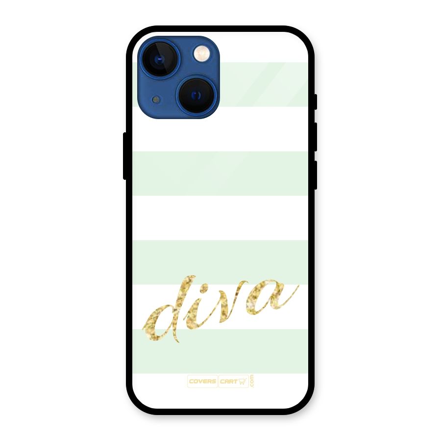 Diva Glass Back Case for iPhone 13 Mini