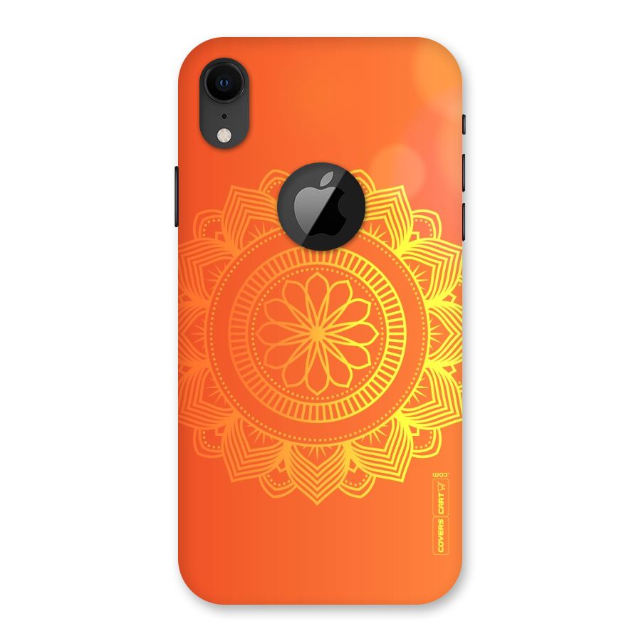 Diwali Rangoli Back Case for iPhone XR Logo Cut