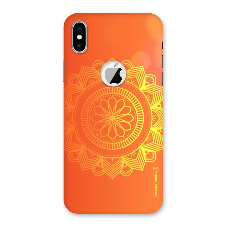 Diwali Rangoli Back Case for iPhone XS Logo Cut