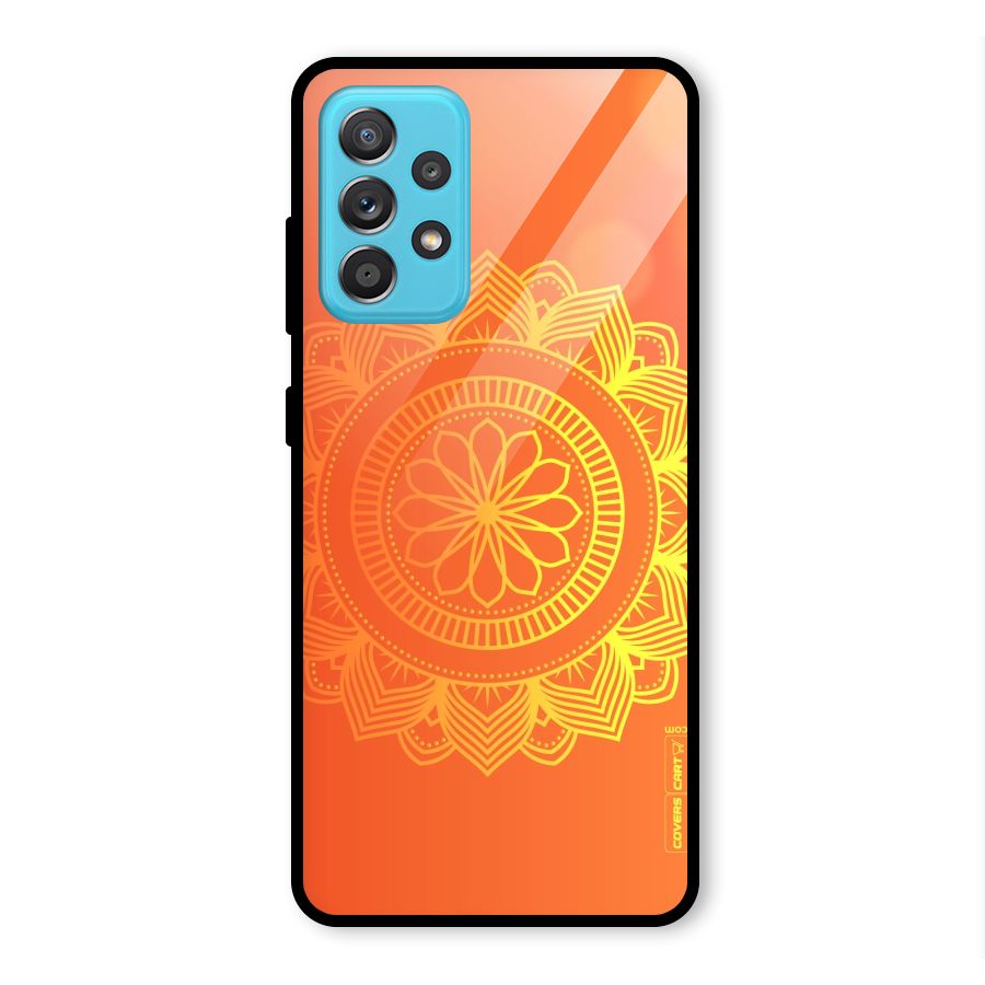 Diwali Rangoli Glass Back Case for Galaxy A52