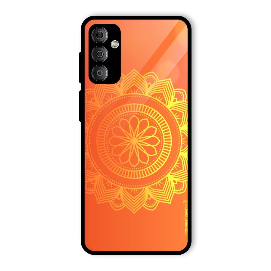 Diwali Rangoli Glass Back Case for Galaxy F23