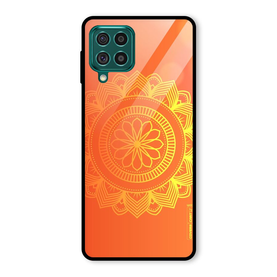 Diwali Rangoli Glass Back Case for Galaxy F62