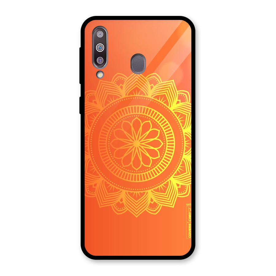 Diwali Rangoli Glass Back Case for Galaxy M30
