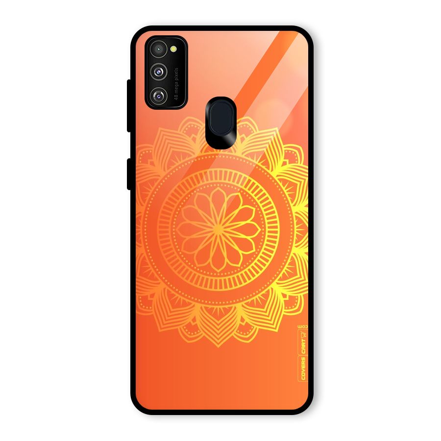 Diwali Rangoli Glass Back Case for Galaxy M30s
