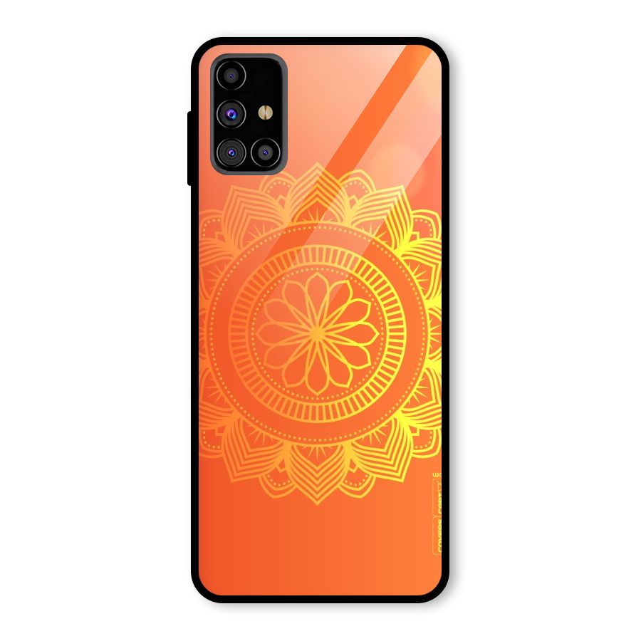 Diwali Rangoli Glass Back Case for Galaxy M31s