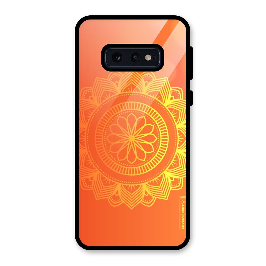 Diwali Rangoli Glass Back Case for Galaxy S10e