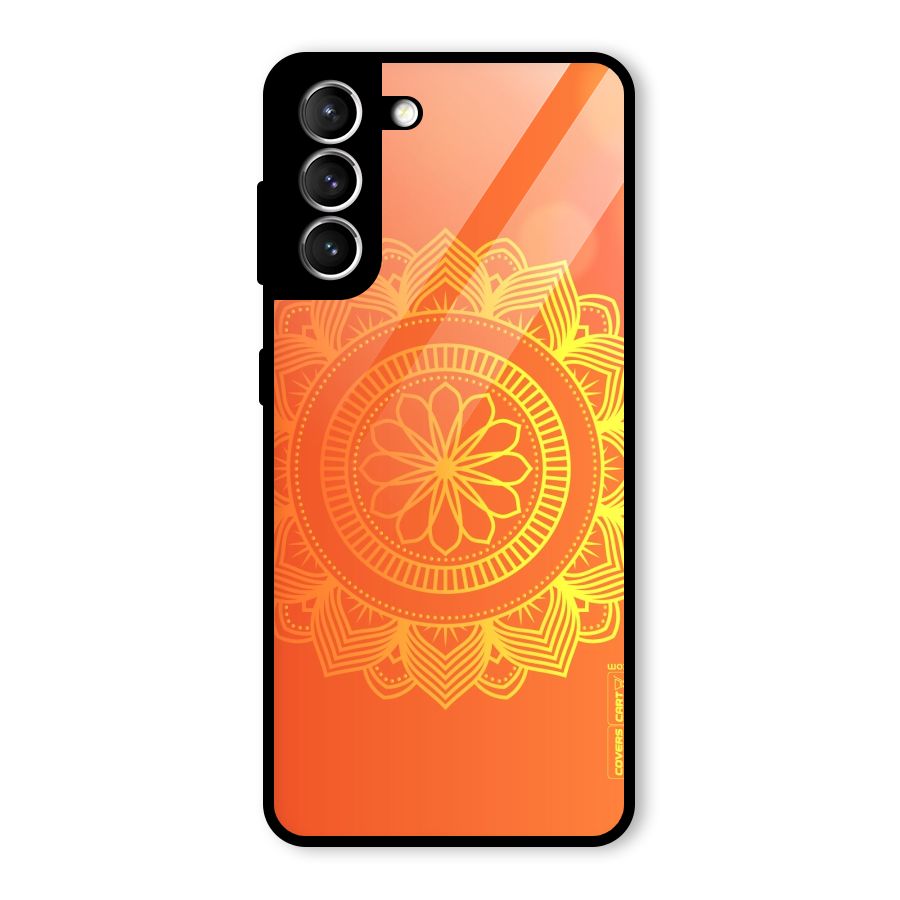 Diwali Rangoli Glass Back Case for Galaxy S21 5G