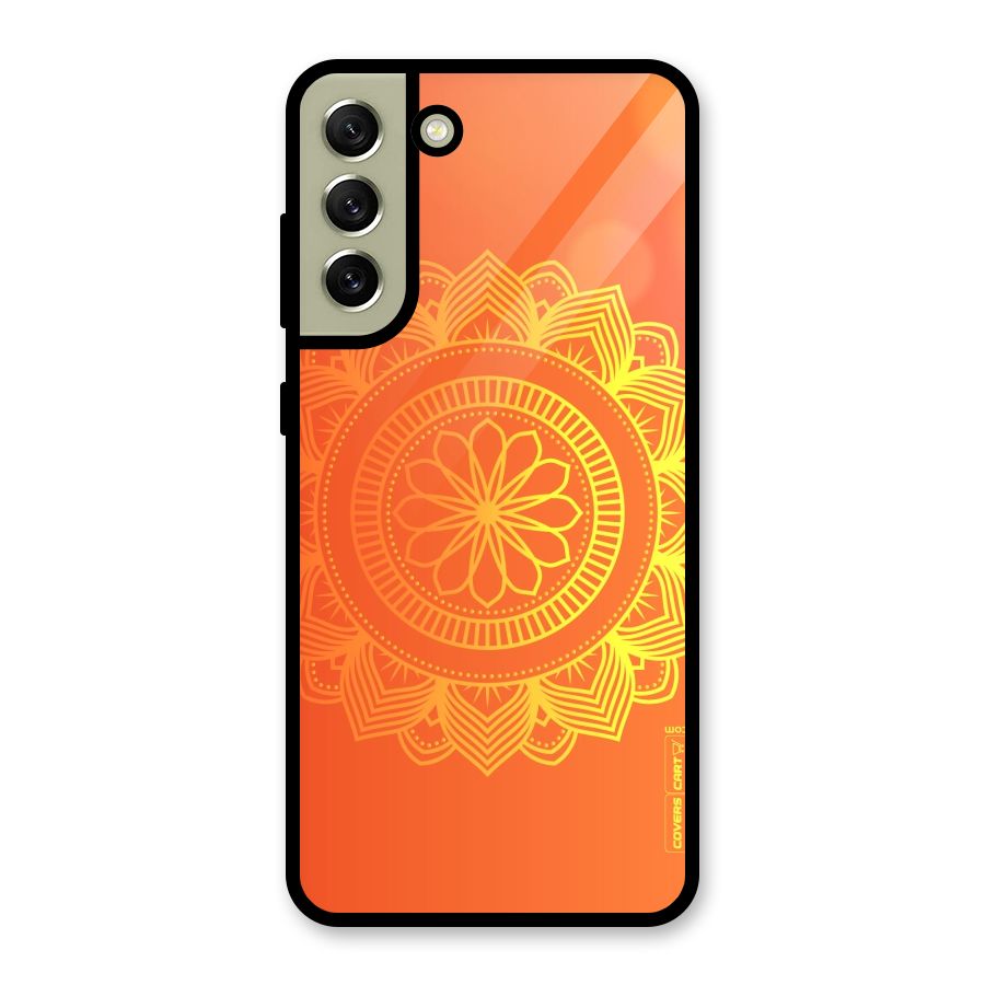 Diwali Rangoli Glass Back Case for Galaxy S21 FE 5G