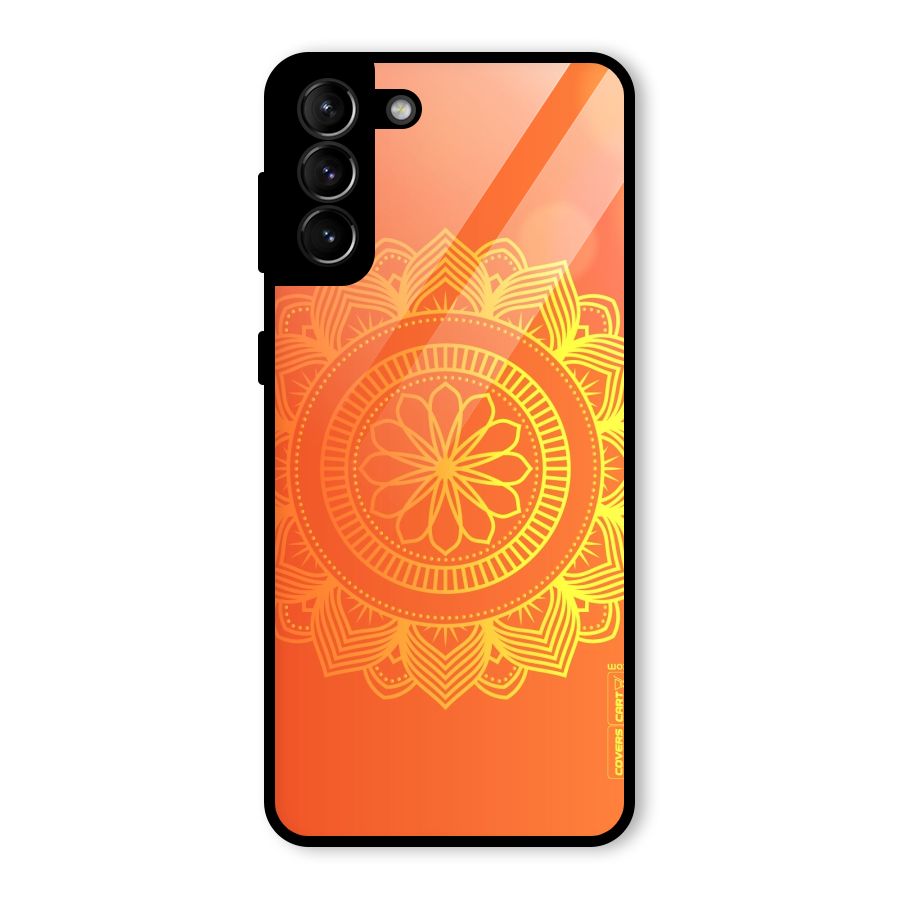 Diwali Rangoli Glass Back Case for Galaxy S21 Plus