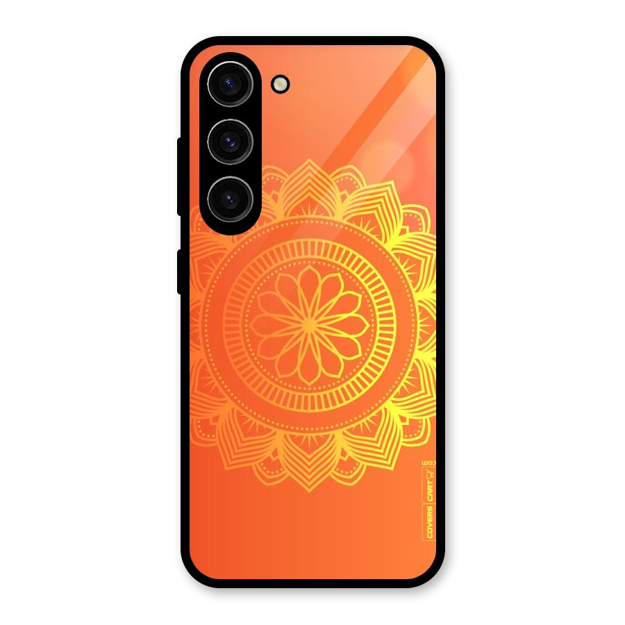 Diwali Rangoli Glass Back Case for Galaxy S23