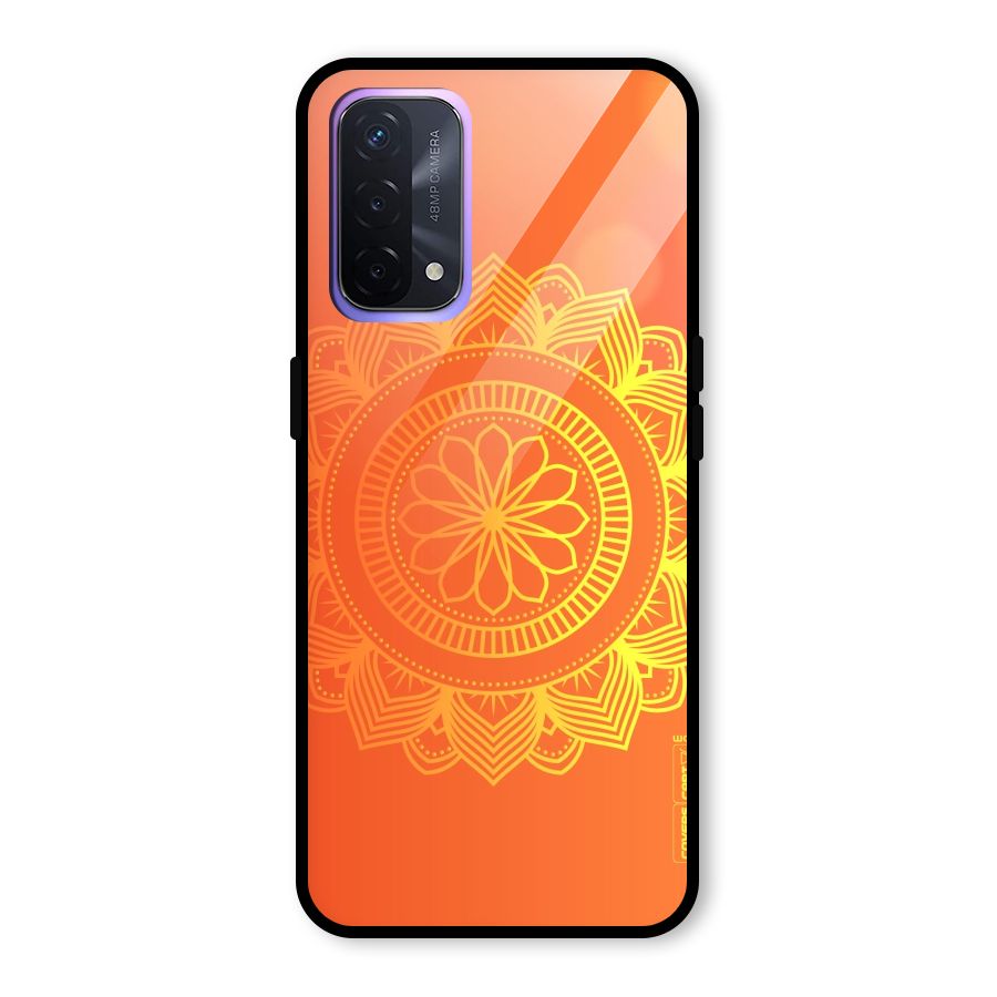 Diwali Rangoli Glass Back Case for Oppo A74 5G