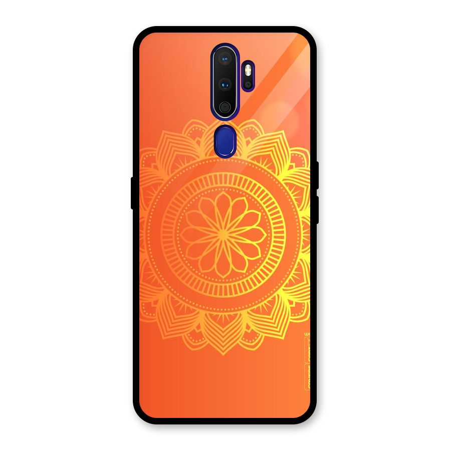 Diwali Rangoli Glass Back Case for Oppo A9 (2020)