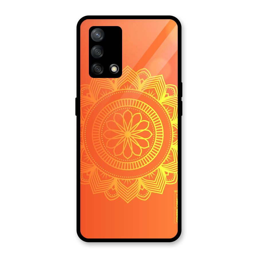 Diwali Rangoli Glass Back Case for Oppo F19