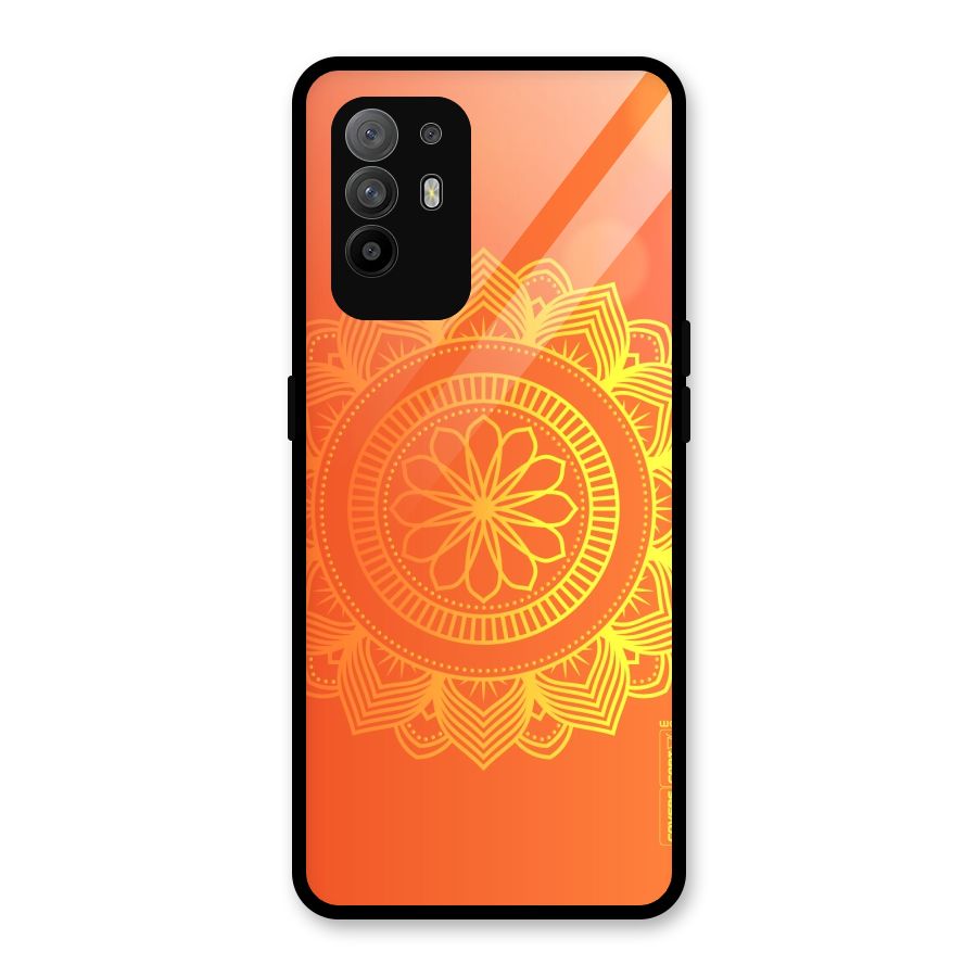 Diwali Rangoli Glass Back Case for Oppo F19 Pro Plus 5G